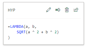 Определение функции HYP в панели AFE.